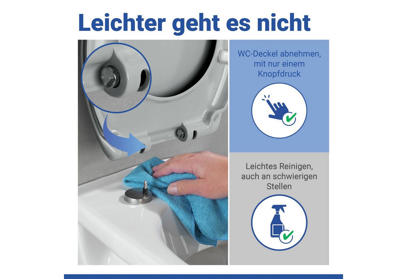 WENKO WC-Sitz Ottana, Mit Absenkautomatik – Bild 5 von 5