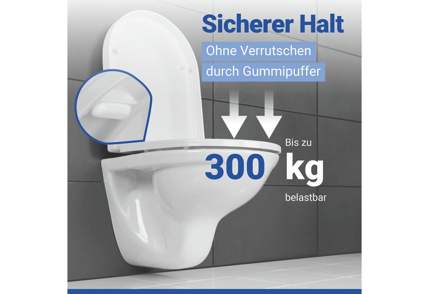 WENKO WC-Sitz Palma, Mit Absenkautomatik – Bild 2 von 5