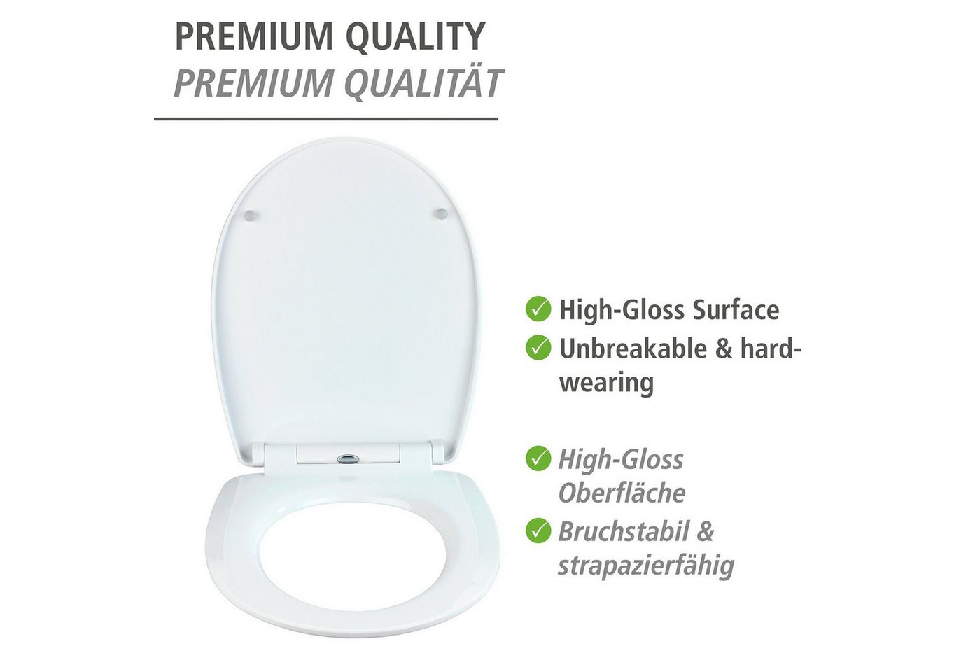 WENKO WC-Sitz Polar, mit Hochglanz-Oberfläche – Bild 3 von 5