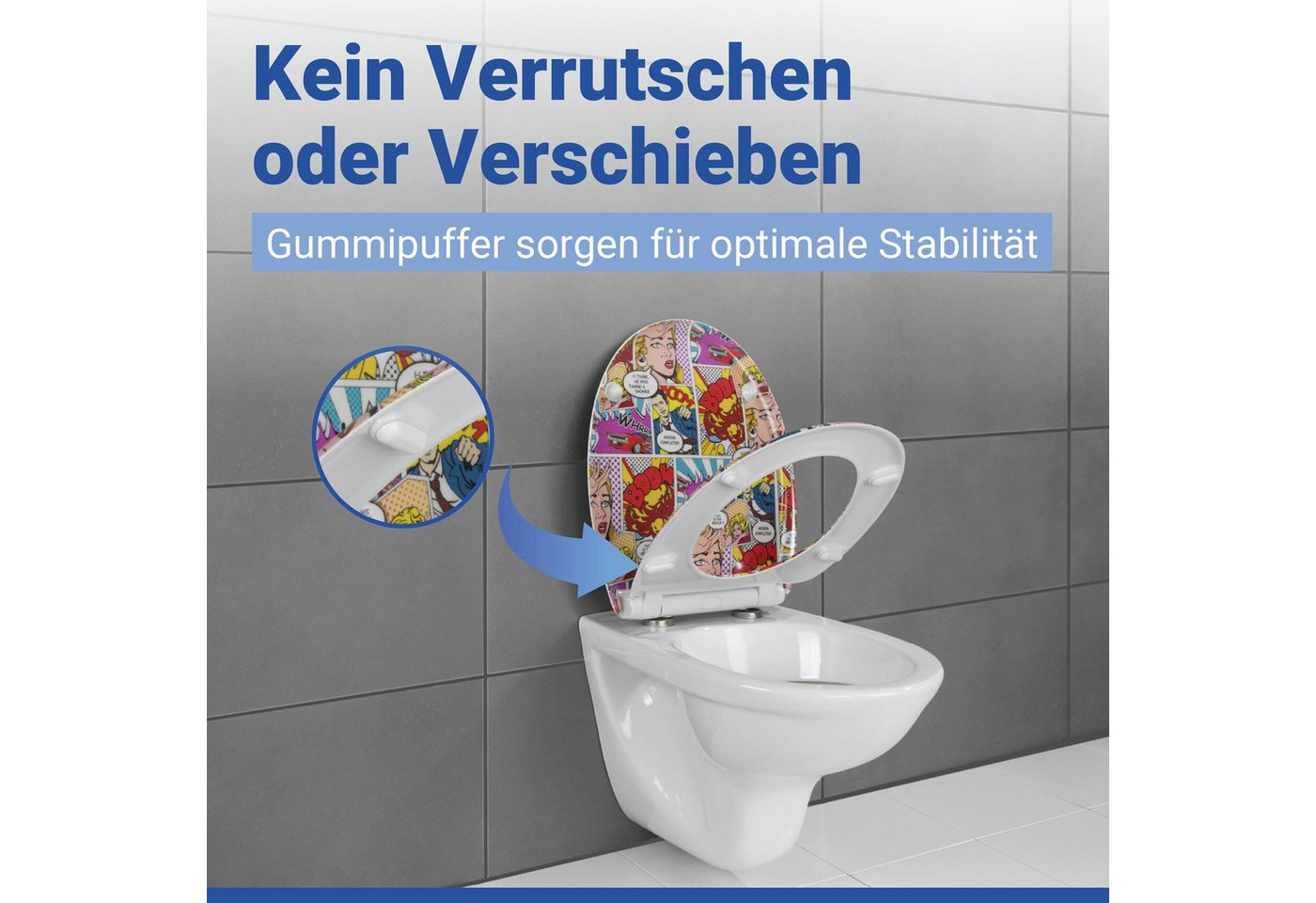 WENKO WC-Sitz Pop-Art – Bild 4 von 5