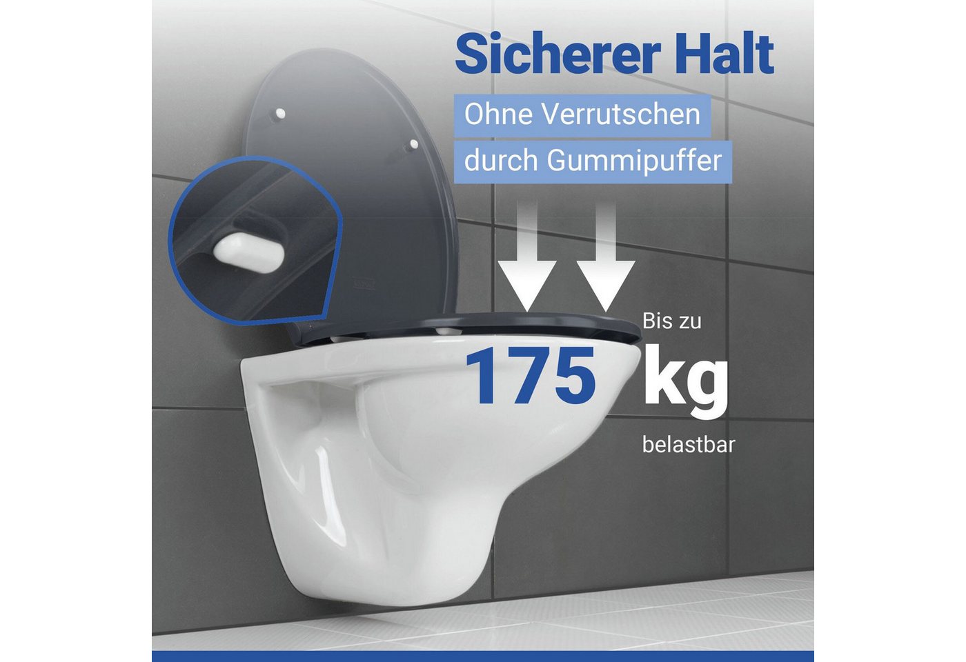 WENKO WC-Sitz Samos, Mit Absenkautomatik – Bild 2 von 5