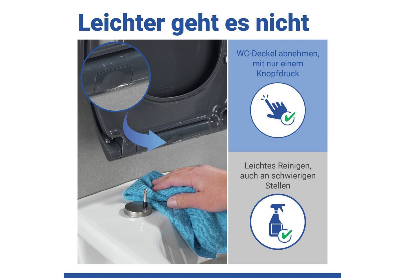 WENKO WC-Sitz Samos, Mit Absenkautomatik – Bild 5 von 5
