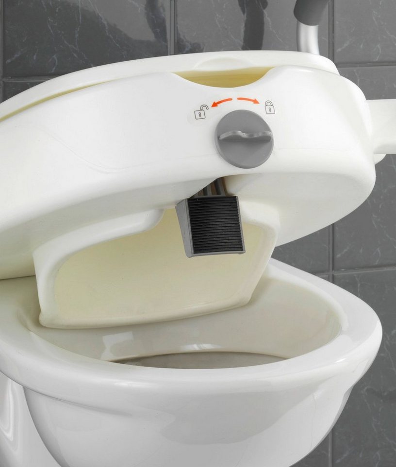 WENKO WC-Sitz Secura, SItzerhöhung mit Stützgriffen – Bild 4 von 5