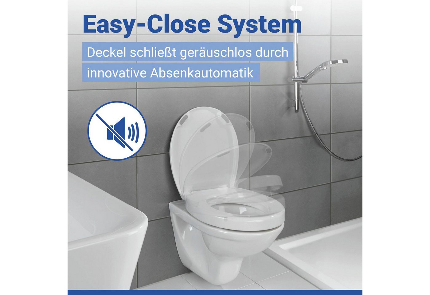 WENKO WC-Sitz Secura Comfort, mit Sitzflächenerhöhung und Absenkautomatik – Bild 3 von 5