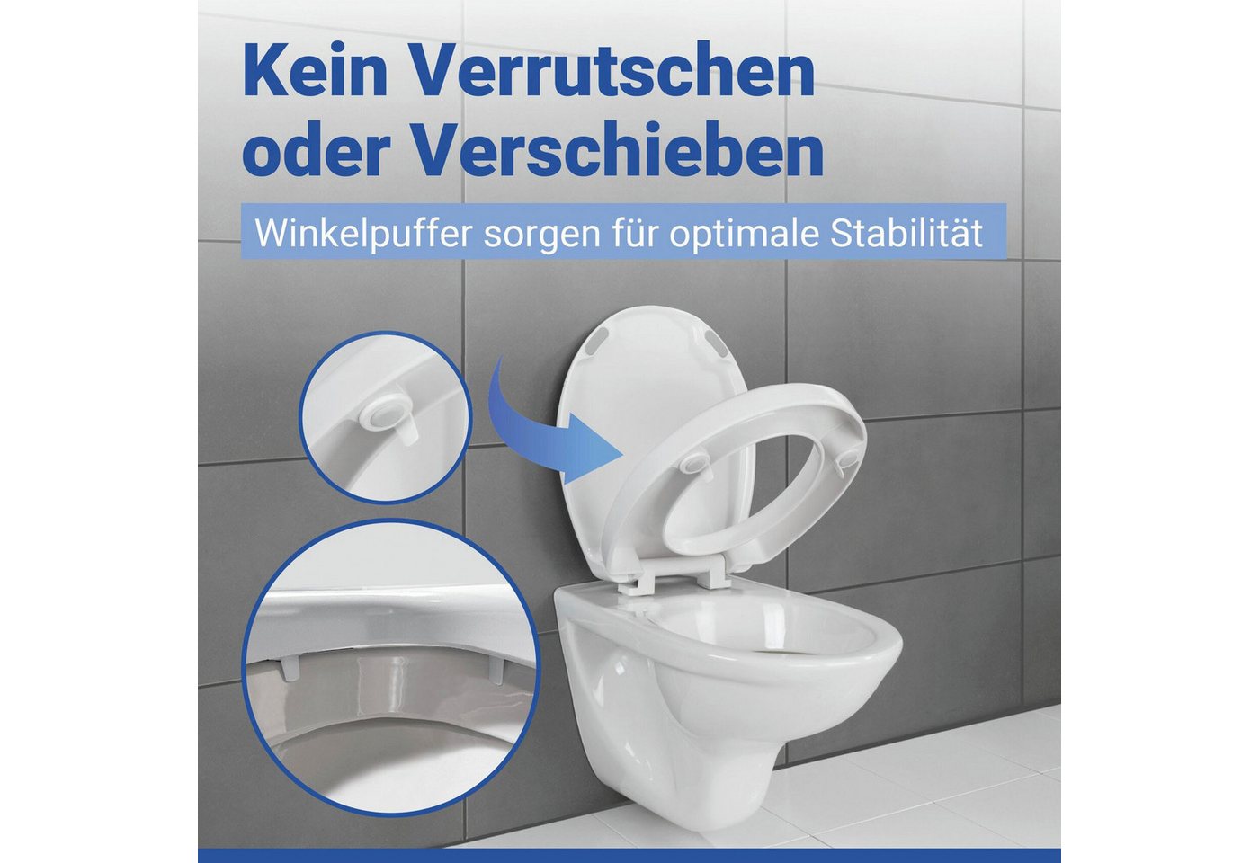 WENKO WC-Sitz Secura Comfort, mit Sitzflächenerhöhung und Absenkautomatik – Bild 5 von 5