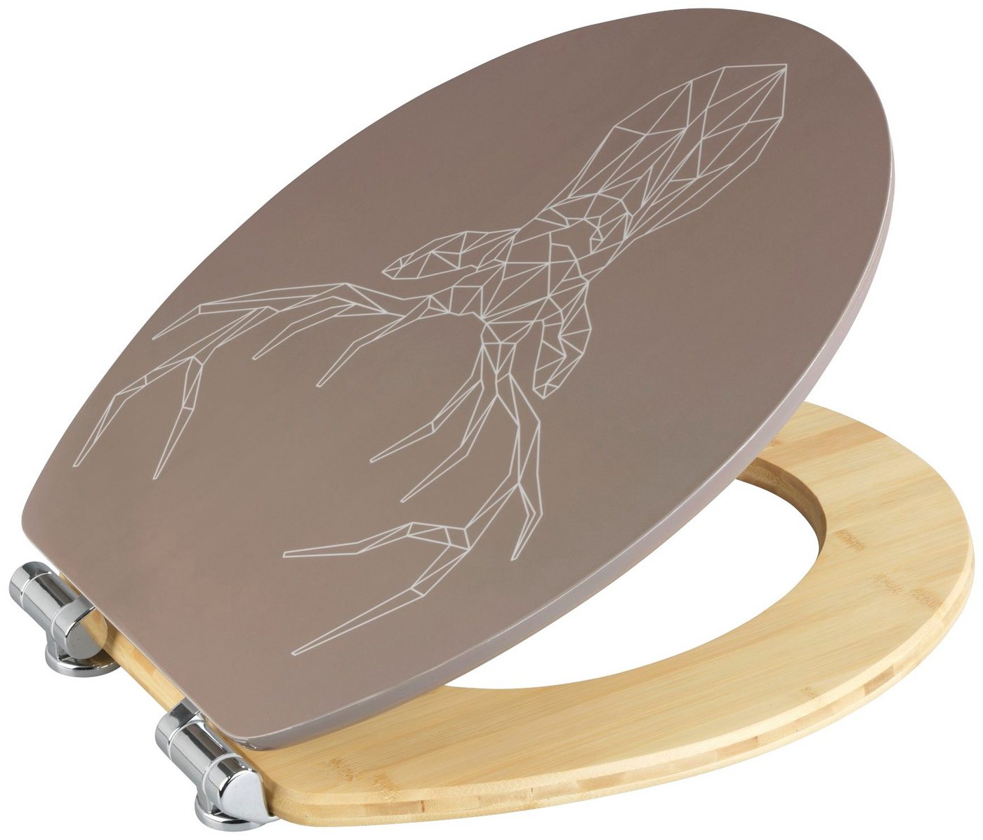 WENKO WC-Sitz Stag (1-St), MDF/Bambus, mit Absenkautomatik – Bild 2 von 5