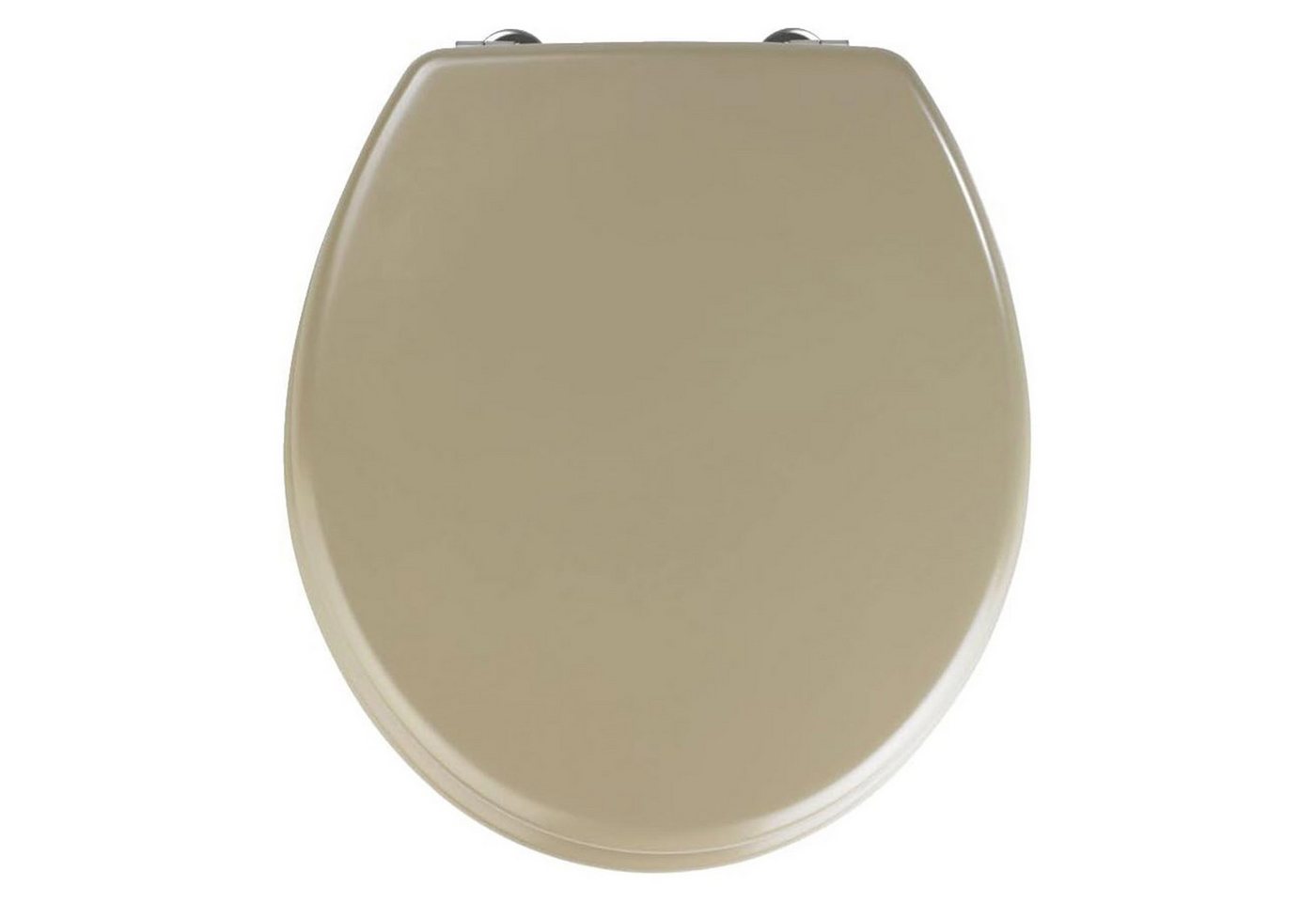 WENKO WC-Sitz WC Toiletten SitzToilettensitz, MDF Sandbeige Matt – Bild 2 von 5