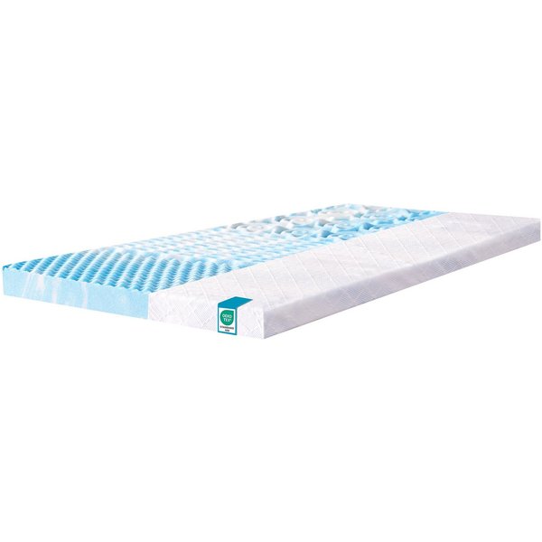 Wenta, Topper 5-Zonen Ergonomischer Matratzentopper, 5 cm hoch, Gel-Memory-Schaum, waschbarem Bezug, Boxspringbett, Allergiker geeignet