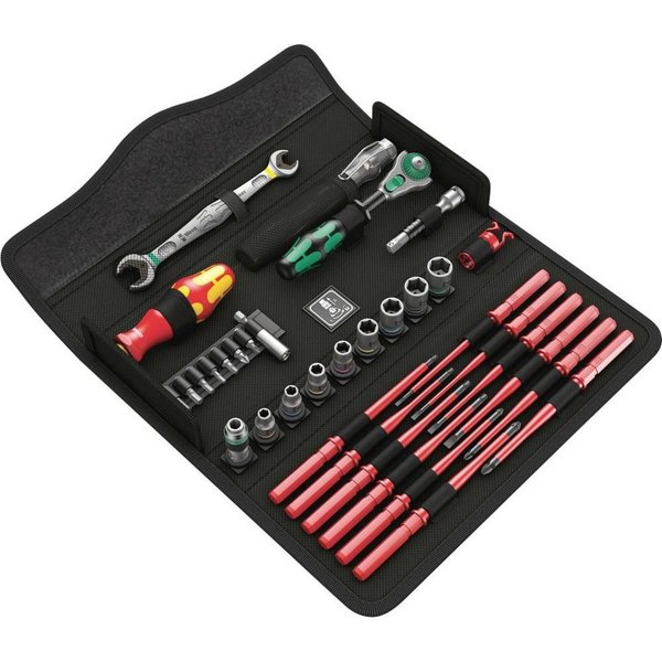 Wera Werkzeugset Kraftform Kompakt W1 Wartung, (Set), 35-teilig, inkl. robuster Textilbox