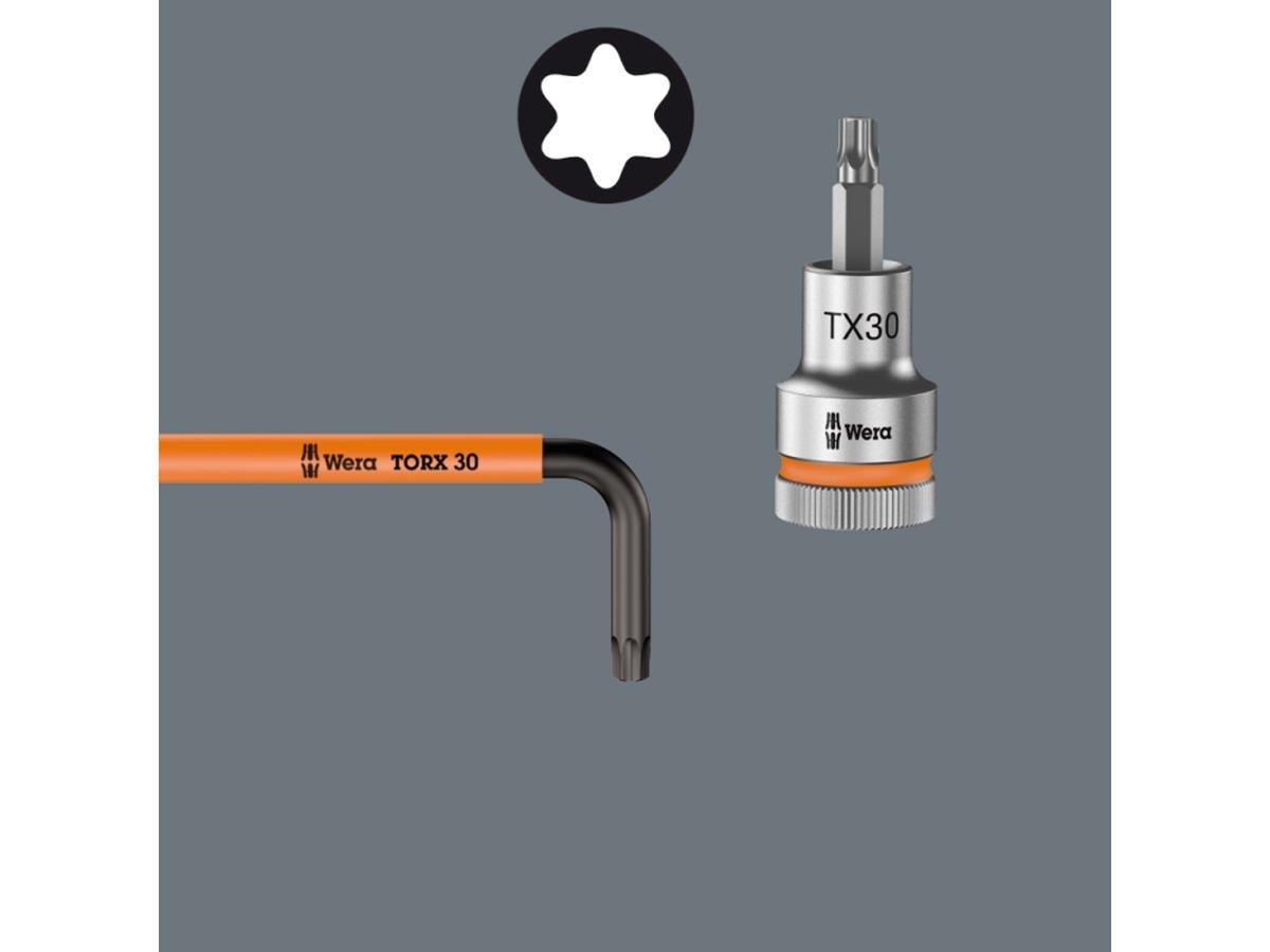 Wera Winkelschlüssel Torx HF Multicolour (Set, 9 St), Winkelschlüsselsatz mit Haltefunktion – Bild 5 von 5