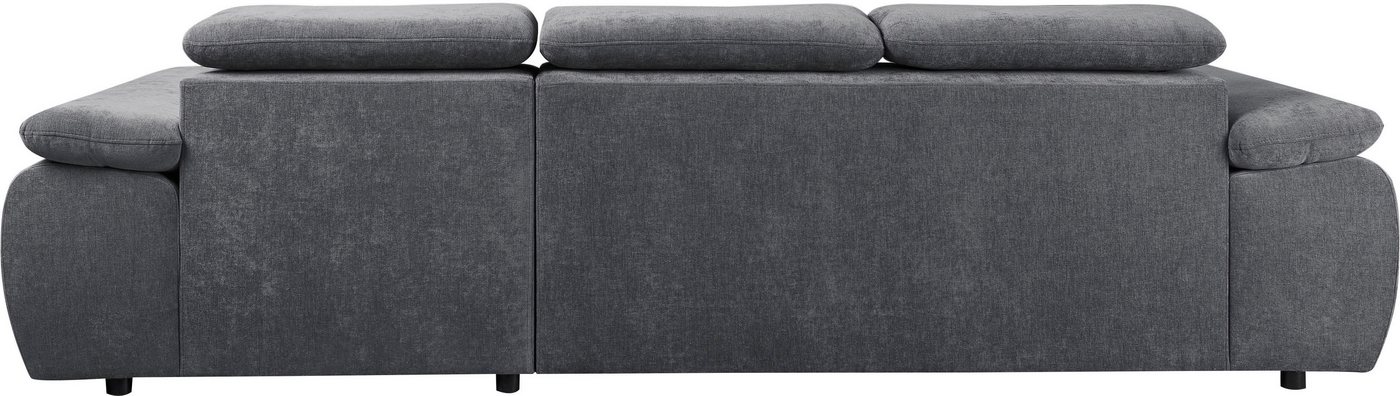 WERK2 Ecksofa Cosmo 282 x 192 cm modern & bequem, Multifunktionen, Bettfunktion, Chenille, L-Form, XXL, Schlaffunktion, Bettkasten – Bild 5 von 5