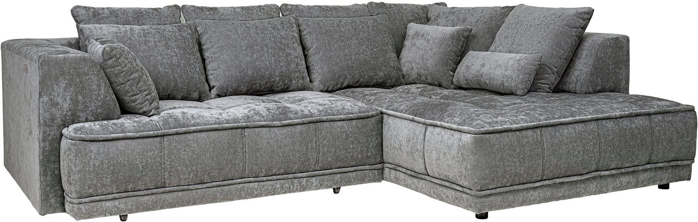 WERK2 Ecksofa Tiga 207 x 286 cm modern & bequem, elektrisch verstellbare Sitztiefe, Struktur weich, L-Form, elektrische Sitztiefenverstellung – Bild 4 von 5