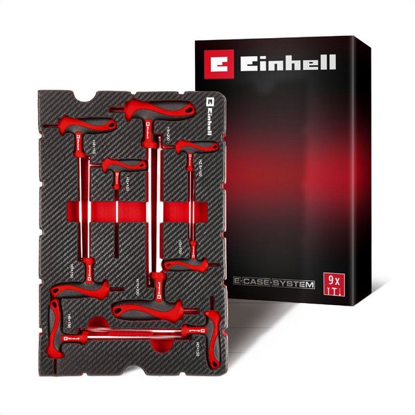 Einhell Werkzeugset Original Einhell Pad T-Griff-Schraubendreher 9-tlg. (Maschinen- & Fahr, (9-tlg), Original Einhell Pad T-Griff-Schraubendreher 9-tlg. (Maschi