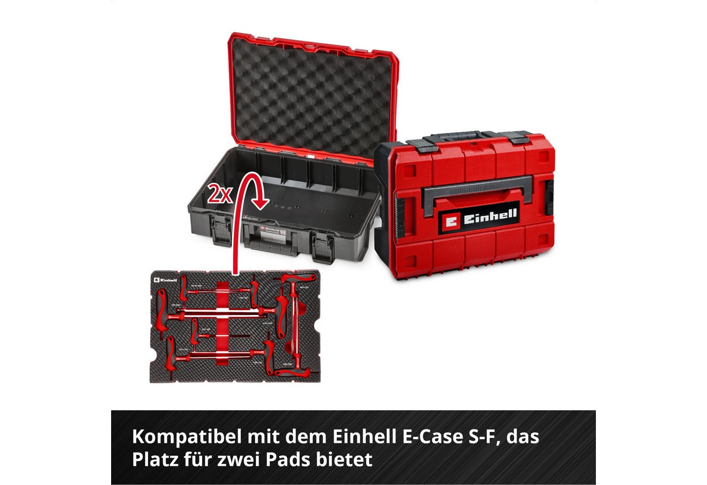 Einhell Werkzeugset Original Einhell Pad T-Griff-Schraubendreher 9-tlg. (Maschinen- & Fahr, (9-tlg), Original Einhell Pad T-Griff-Schraubendreher 9-tlg. (Maschi – Bild 2 von 5
