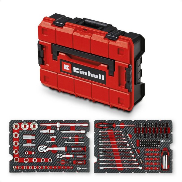 Einhell Werkzeugset Original Einhell Werkzeugkoffer Mechanik E-Case 201-tlg. (Allrounder, (201-tlg), Original Einhell Werkzeugkoffer Mechanik E-Case 201-tlg. (A