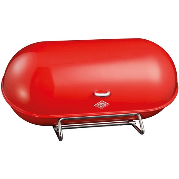 WESCO Brotkasten Breadboy, Stahlblech, (1-tlg), klapperfreier Schwenkdeckel / Lüftungslöcher / Griff