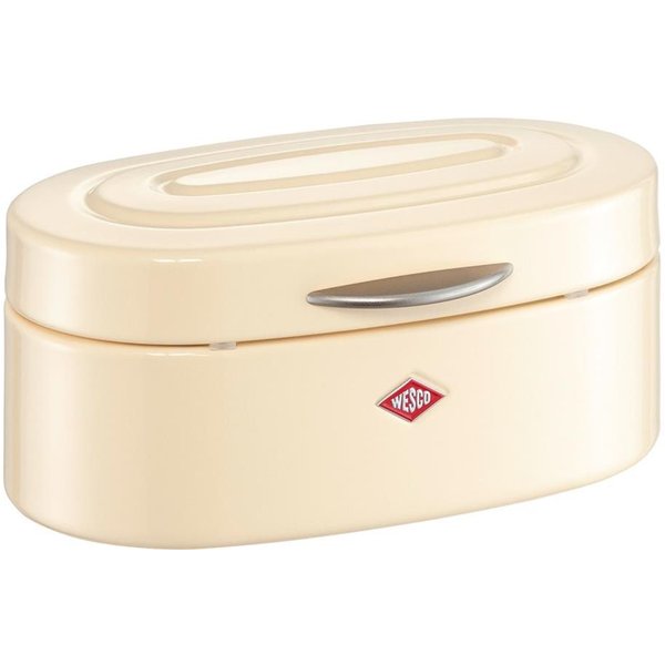 WESCO Brotkasten Mini Elly, Metall, Organizer Stahl kompakt – Mandel