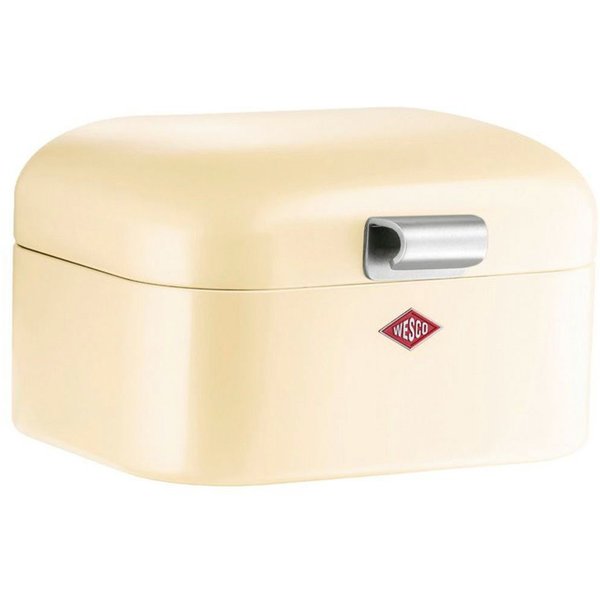 WESCO Brotkasten Mini Grandy, Stahlblech, (1-tlg), Metallscharniere, Gummistopper, Lüftungsloch / Griff, 2 L