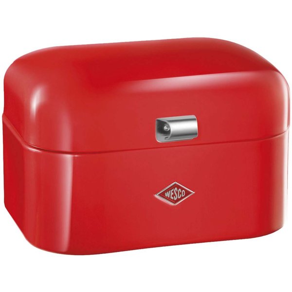 WESCO Brotkasten Single Grandy - Brotdose, Stahlblech, (1-tlg), Lüftungslöcher auf der Rückseite, Metallschaniere