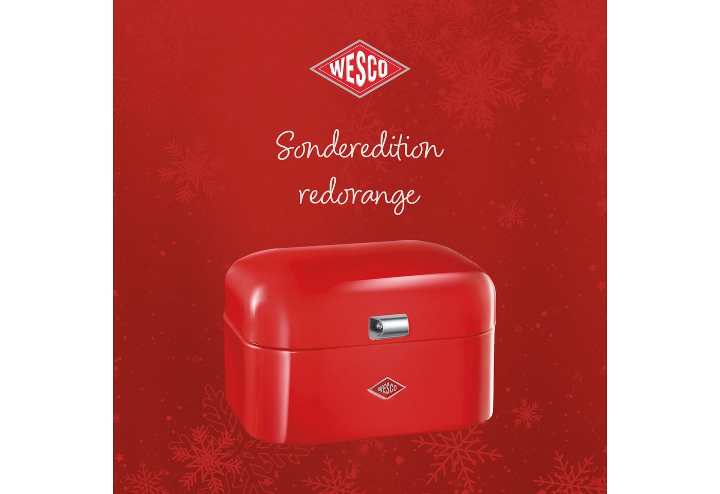 WESCO Brotkasten Single Grandy - Brotdose, Stahlblech, (1-tlg), Lüftungslöcher auf der Rückseite, Metallschaniere – Bild 2 von 5