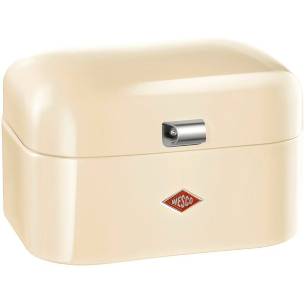WESCO Brotkasten Single Grandy - Brotdose, Stahlblech, (1-tlg), Lüftungslöcher auf der Rückseite, Metallschaniere