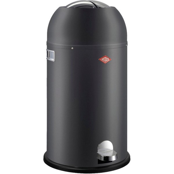 WESCO Mülleimer Kickmaster, Abfallsammler mit Dämpfer, 33 Liter