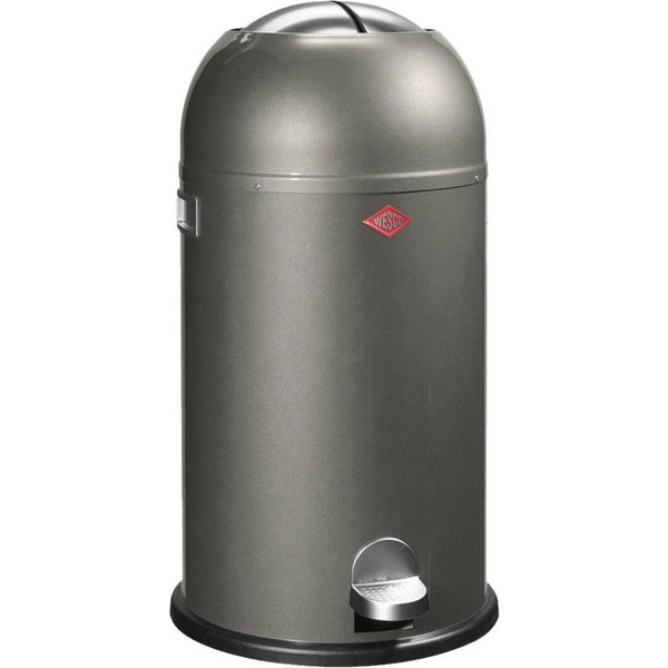 WESCO Mülleimer Kickmaster, Abfallsammler mit Dämpfer, 33 Liter