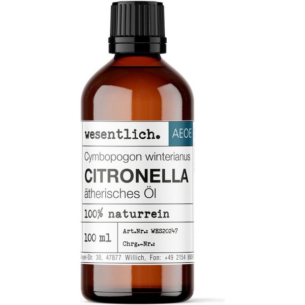 wesentlich. Duftöl Citronella Öl 100ml - ätherisches Öl