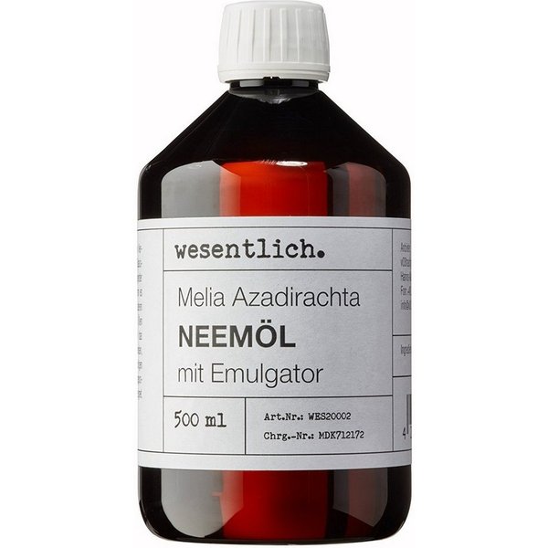 wesentlich. Gartenpflege-Set Neemöl mit Emulgator 500ml - fertig Gemischt für