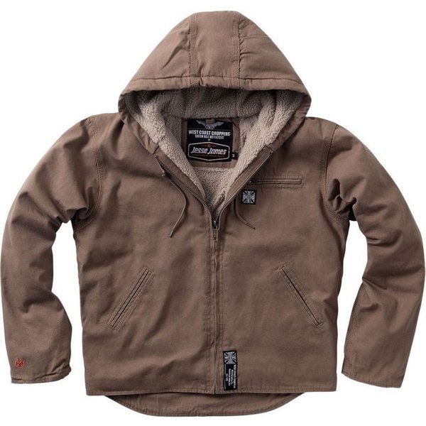 West Coast Choppers Kurzjacke Sherpa Lined Canvas Work Jacket