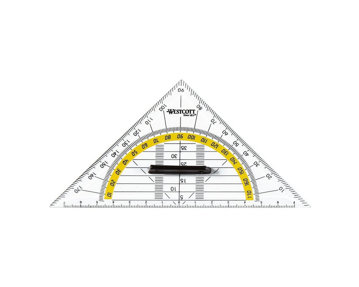 WESTCOTT Geodreieck, 14 cm, mit Griff – Bild 2 von 2