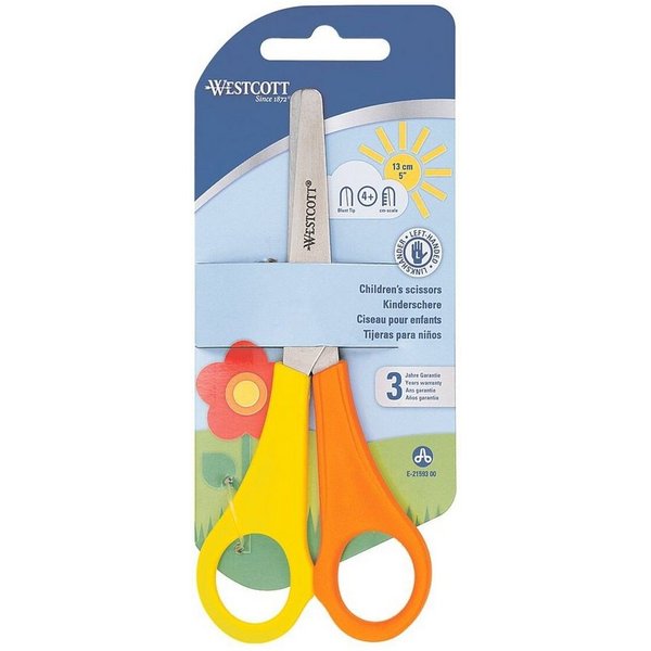WESTCOTT Papierscheren, Kinderschere 13 cm, für Linkshänder