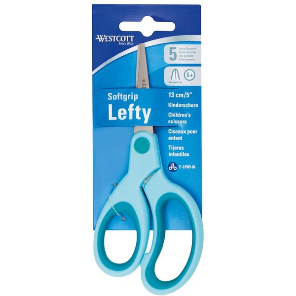 WESTCOTT Papierscheren Kinderschere E-21585 00 violett spitze Spitze 13cm türkis
