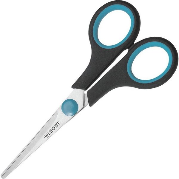 WESTCOTT Universalschere 00 Schere Easy Grip rostfrei gerade symmetrisch blau/schwarz 13 cm