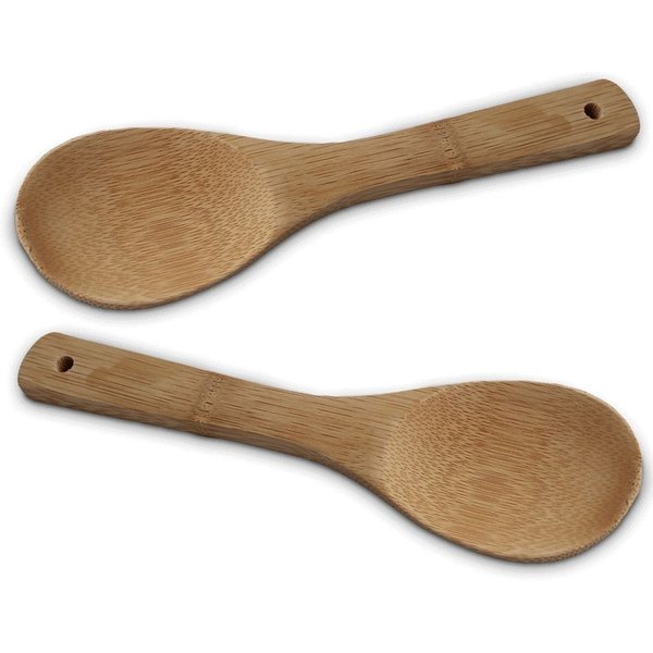 WestCraft Reislöffel Rice Series ASIATICA, Holz-Löffel-Set Asien / Reislöffel Bambus, Kochlöffel, Reis, Wok, Sushi, Nachhaltig, langlebig, pfannenschonend