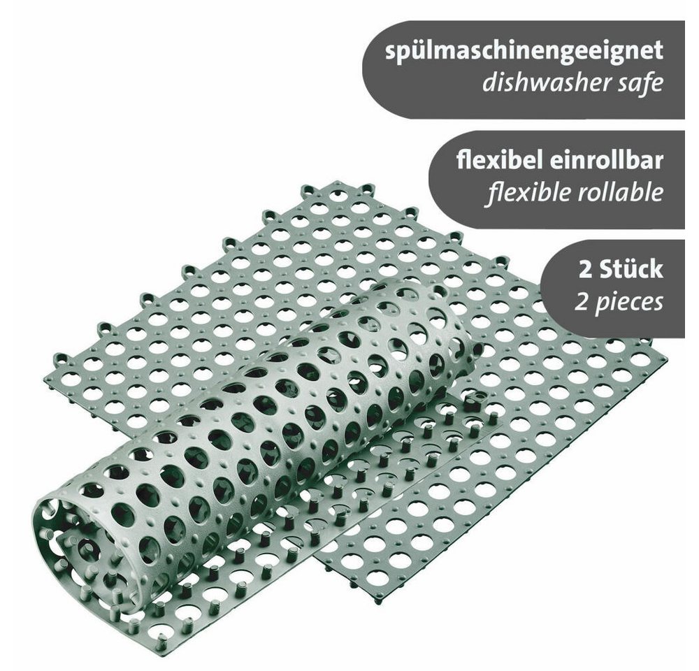 WESTMARK Abtropfmatte 2 Abtropfmatten »Bar«, flexible Geschirrmatten – Bild 5 von 5