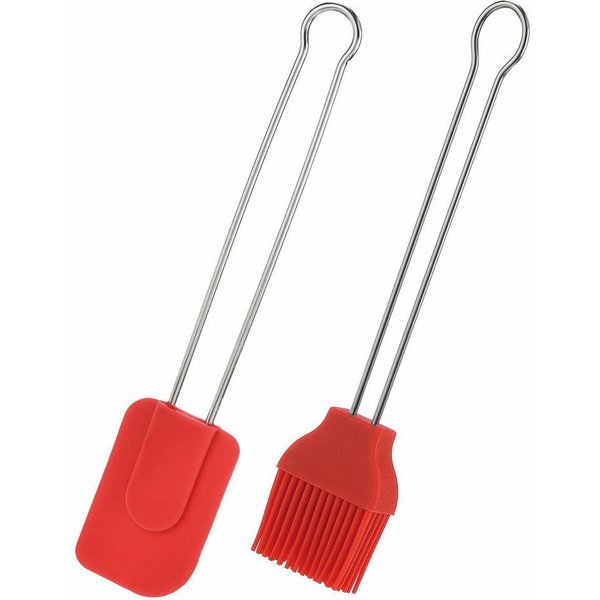 WESTMARK Backpinsel Set 2 Tlg, Brat-/Backpinsel+ Koch-/Teigschaber-Set, 2tlg