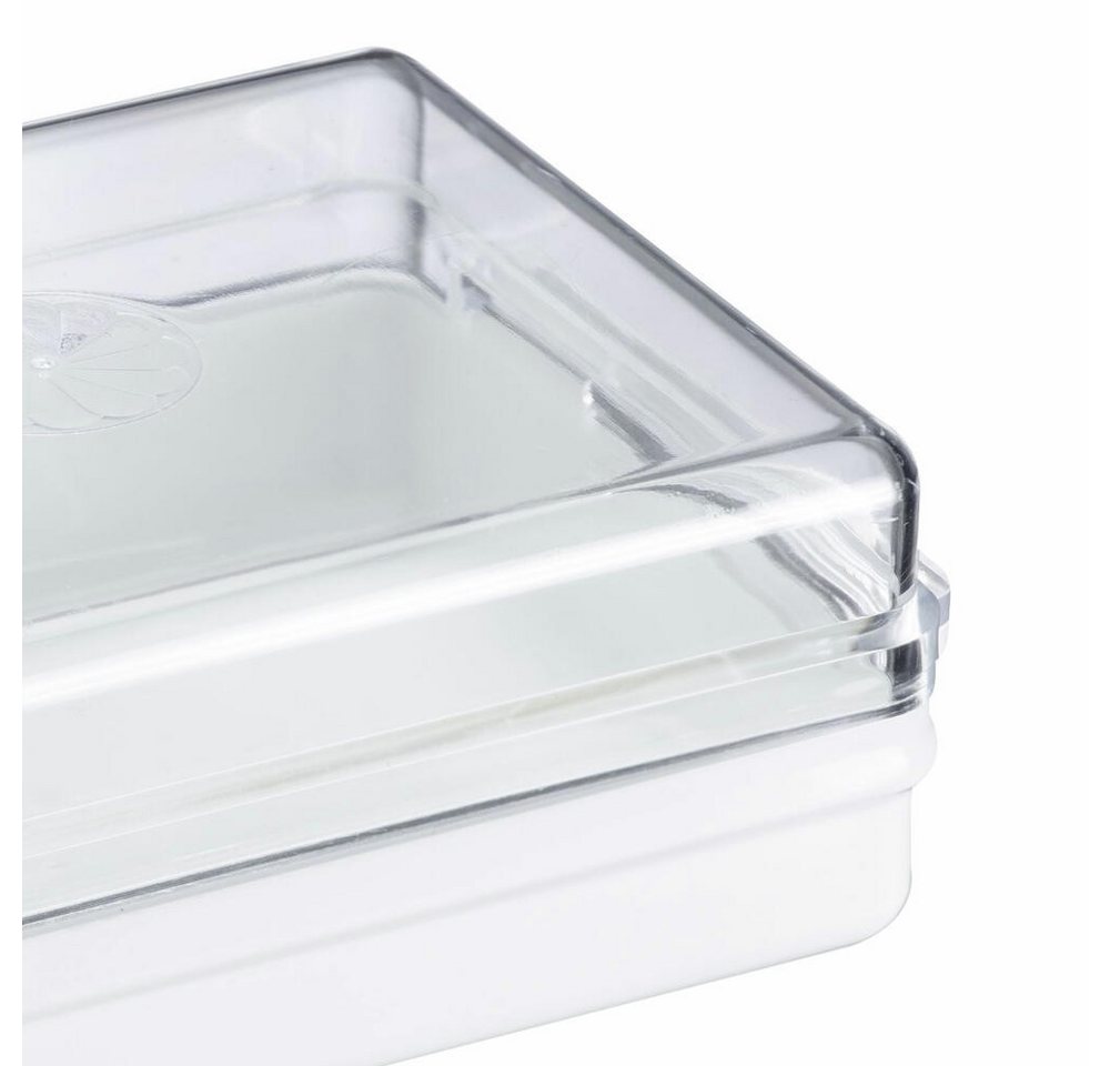 WESTMARK Butterdose 2 Stk., Kunststoff, Traditionell, Weiß/Transparent, Kühlschrank-Butter, PS – Bild 2 von 4