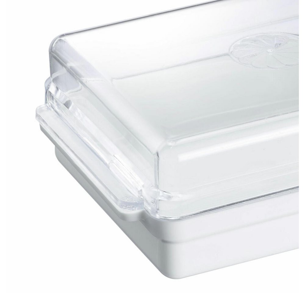WESTMARK Butterdose 2 Stk., Kunststoff, Traditionell, Weiß/Transparent, Kühlschrank-Butter, PS – Bild 3 von 4
