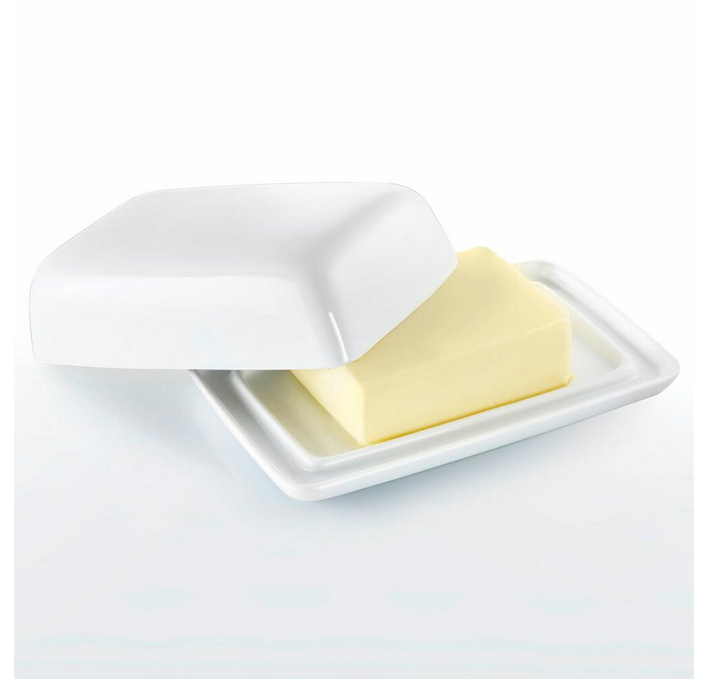 WESTMARK Butterdose Dekorativ, Länge: 18,7 cm, Keramik, Weiß, Keramik – Bild 5 von 5