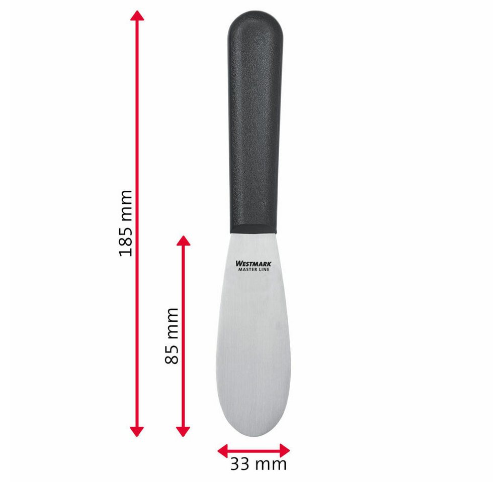 WESTMARK Buttermesser Klingenmaß: 3,3 x 8,5 cm, Länge: 18,5 cm, Rostfreier Edelstahl, Profi – Bild 2 von 3