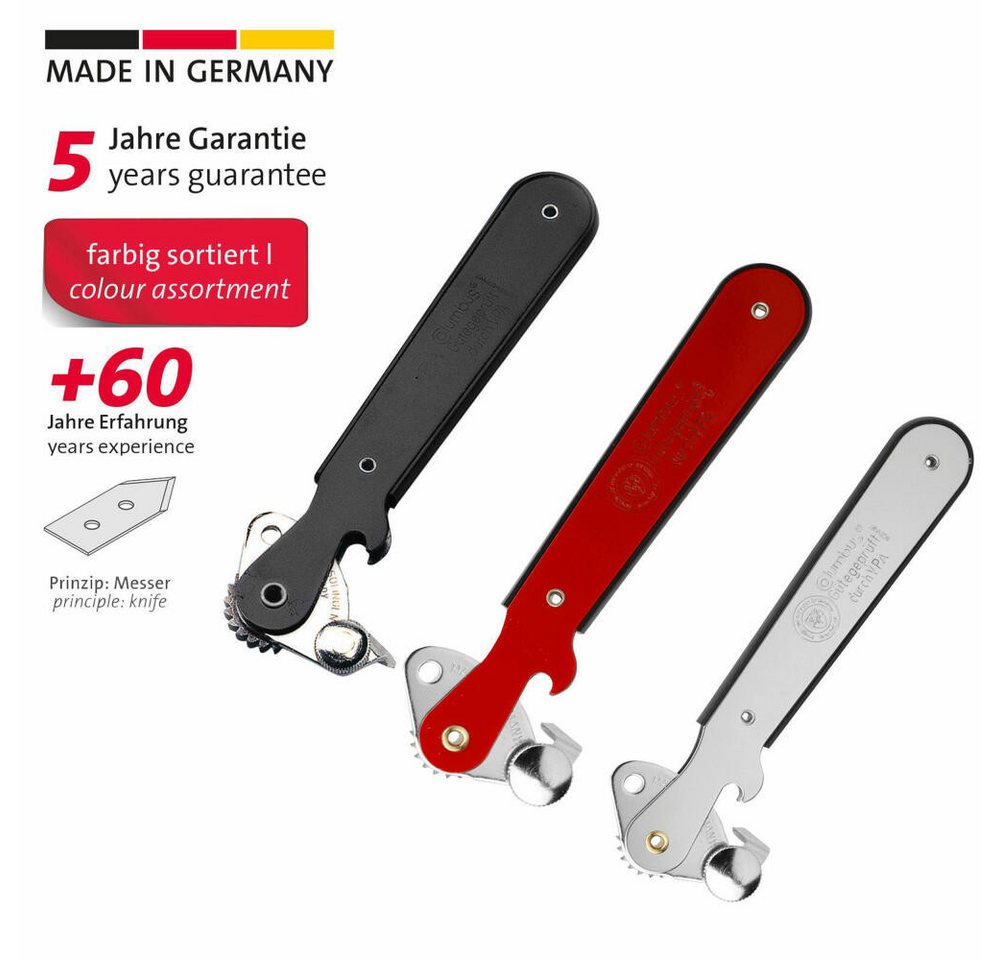 WESTMARK Dosenöffner Kapselheber, Columbus, zufällige Farbe: Schwarz/Rot/Silber, Hebeldosen, Made in Germany – Bild 2 von 5