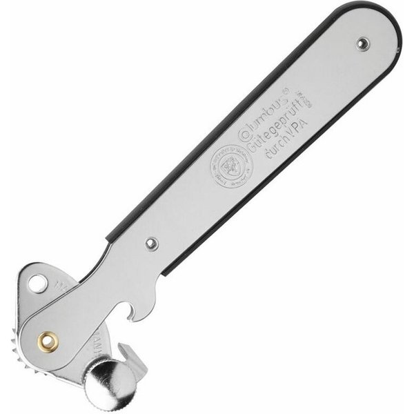 WESTMARK Dosenöffner mit Kapselheber, Länge: 16,2 cm, Stahl, Columbus, Silber, Hebeldosenöf