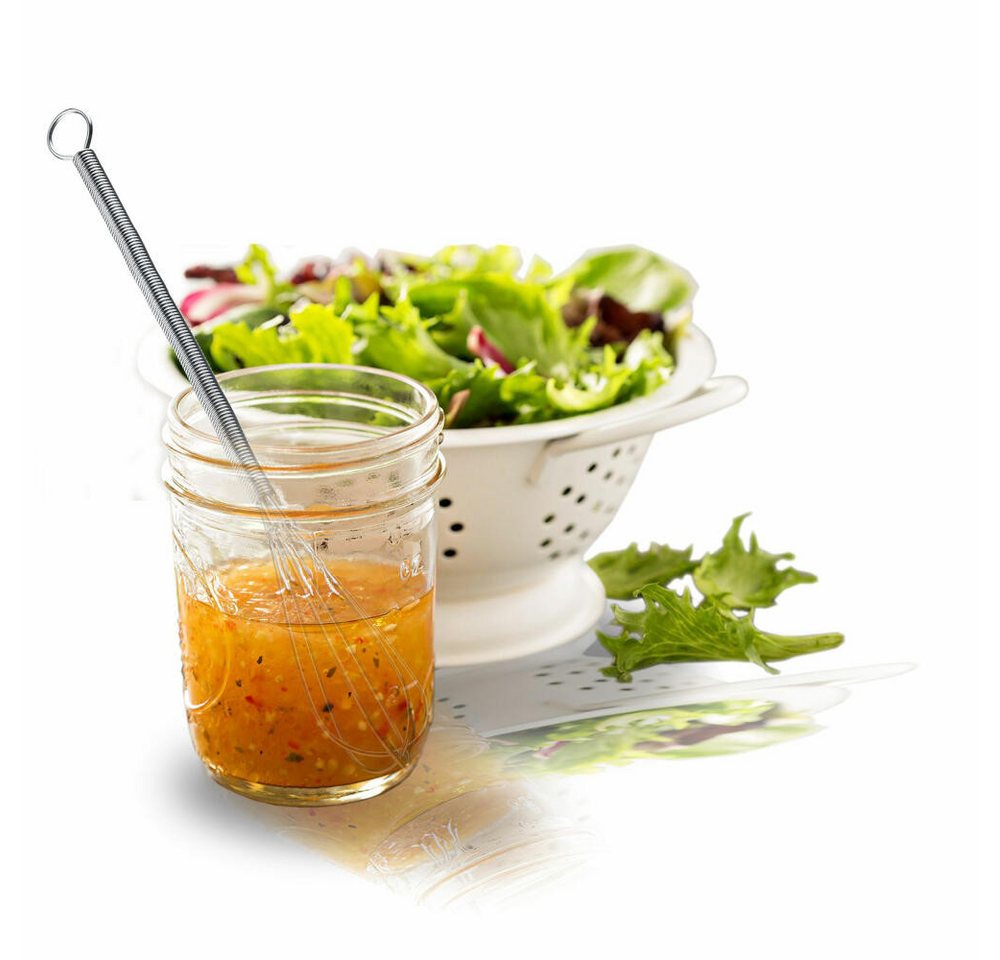 WESTMARK Dressing Shaker Set 3-tlg.: 2 Mini-Schneebesen + 1 Schüttelbecher (0,25 l), PP, PE, SAN, Edelstahl – Bild 5 von 5