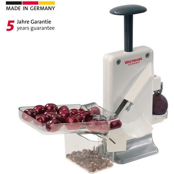 WESTMARK Entsteiner Steinomat, Aluminium, Edelstahl, entkernt 2 Kirschen auf einmal - Entkernleistung bis zu 20 kg/h
