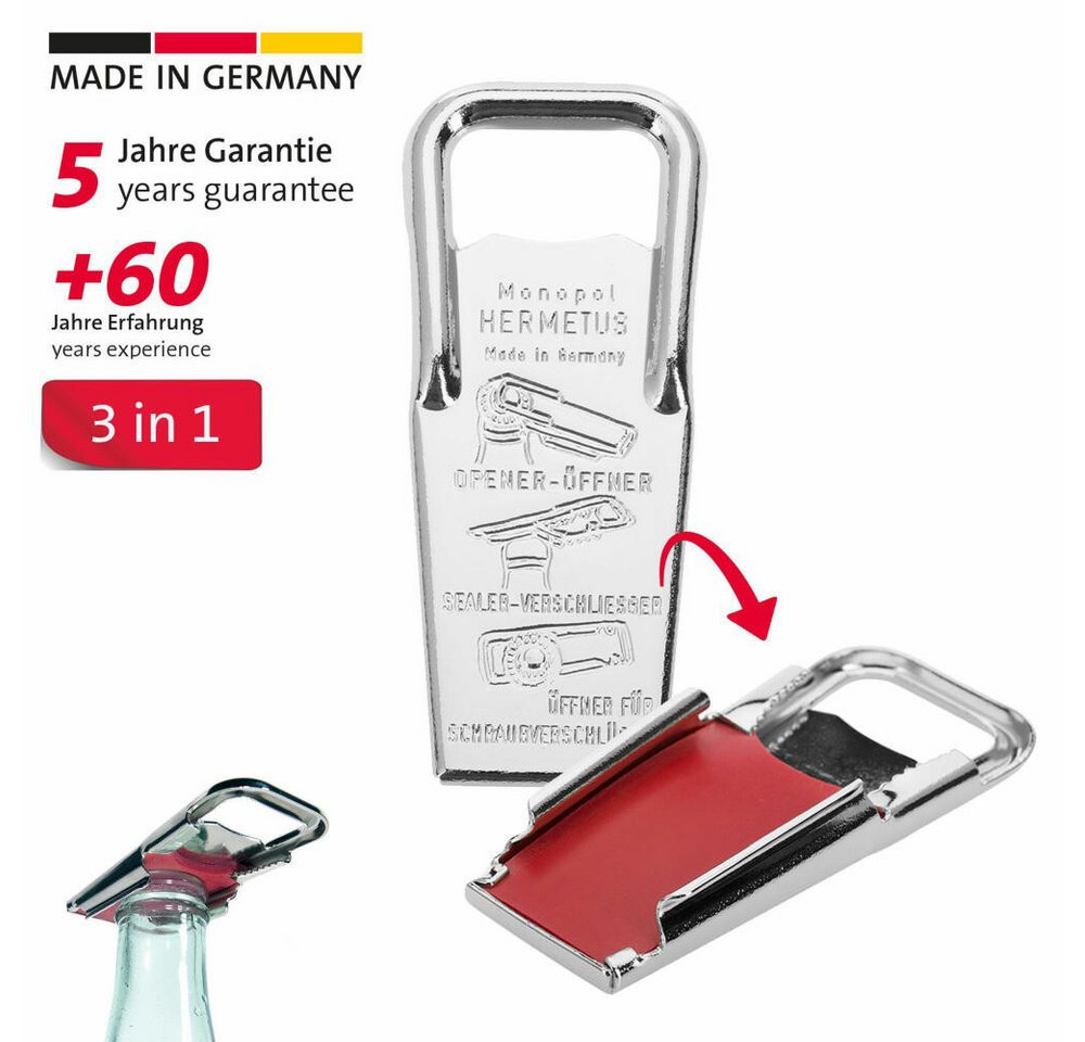 WESTMARK Flaschenöffner 2x Flaschenöffner- und verschließer, 3-in-1, Hermetus – Bild 2 von 5