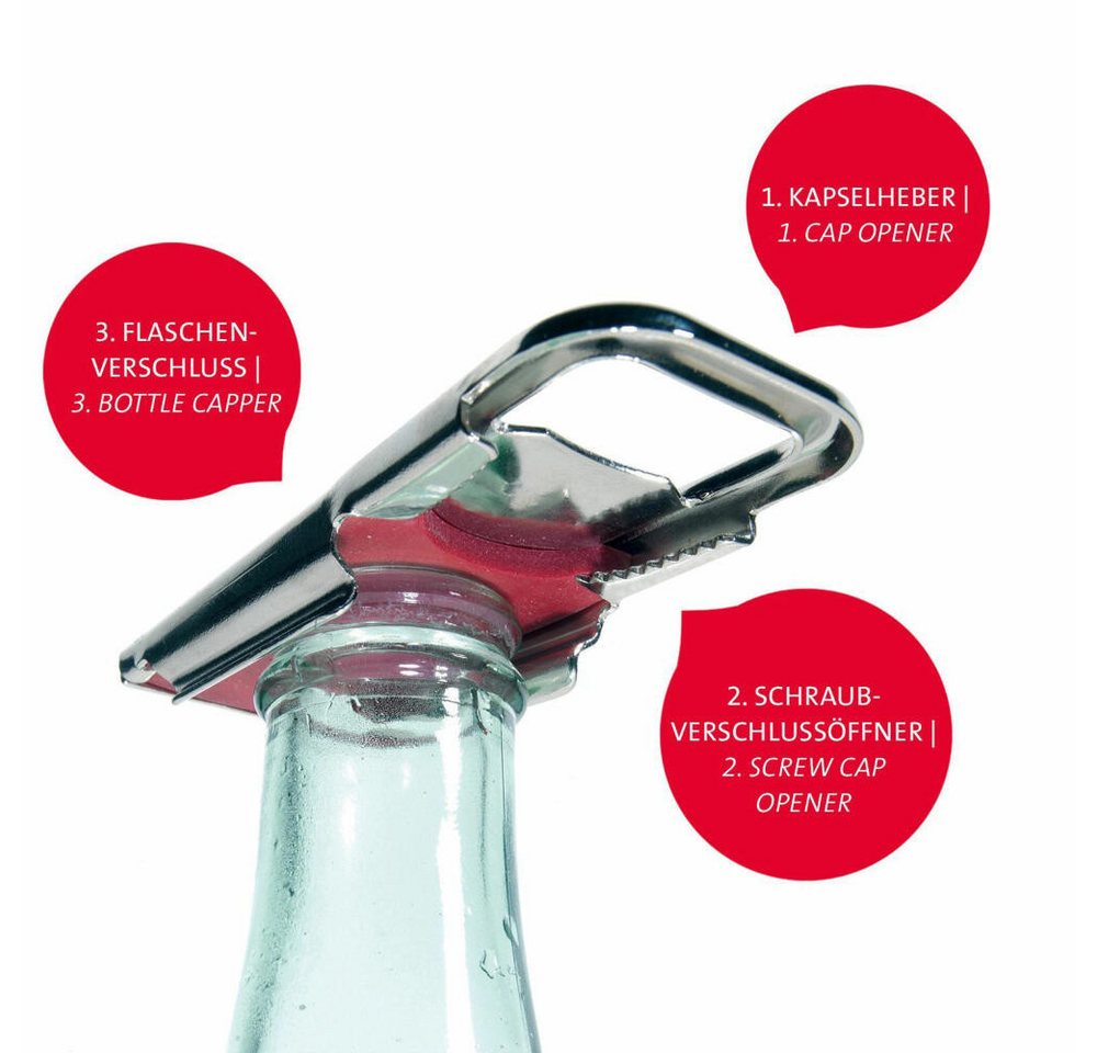 WESTMARK Flaschenöffner 2x Flaschenöffner- und verschließer, 3-in-1, Hermetus – Bild 3 von 5