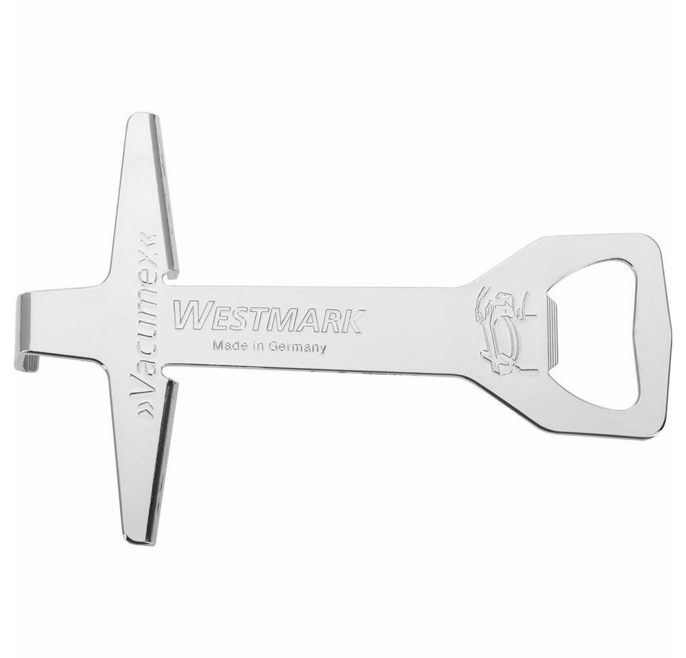 WESTMARK Flaschenöffner Glas-/Schraubdeckelöffner mit Kapselheber, Länge: 13,1 cm, Stahl – Bild 2 von 5