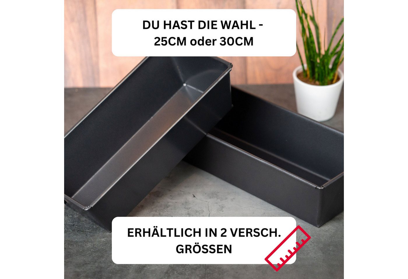 WESTMARK Kastenform Königskuchenform, Länge: 25 cm, mit Antihaftbeschichtung, Back Klassik – Bild 3 von 5