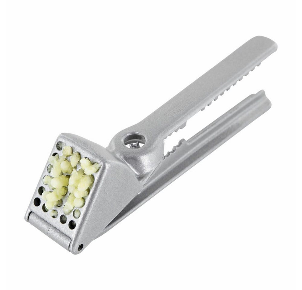 WESTMARK Knoblauchpresse 4 in 1, Länge: 16 cm, Mehrzweckpresse/Nussknacker/Entkerner/Fischentsc, Aluminium, lebensmittelecht, spülmaschinengeeignet, Made in Ger – Bild 3 von 5
